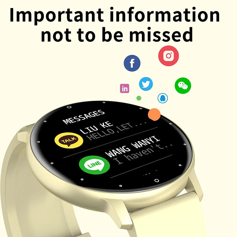 2023 New Smart Watch Women Men Sport Fitness Smartwatch Waterproof Watches Bluetooth Sleep Heart Rate Monitor for Android Ios