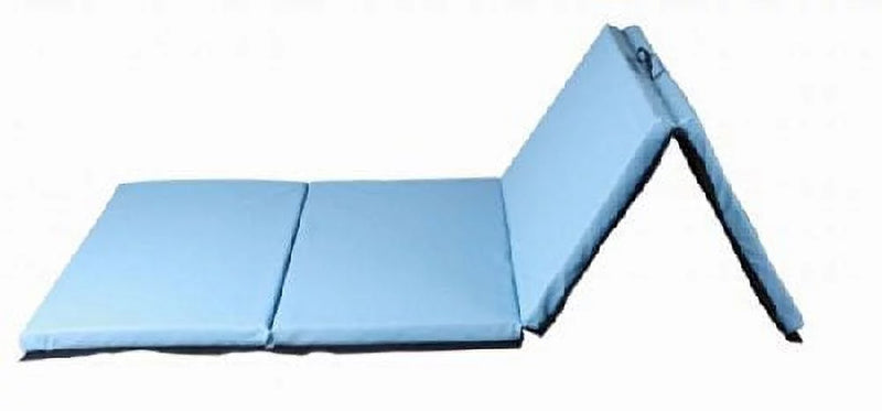 4'X8'X2" New Folding Panel Gymnastics Mat, Perfect for Indoor/Outdoor Exercise(Blue)