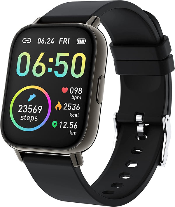 Smart Watch 2022 Ver. Watches for Men Women, Fitness Tracker 1.69" Touch Screen Smartwatch Fitness Watch Heart Rate Monitor, IP68 Waterproof Pedometer Activity Tracker Sleep Monitor for Android Ios